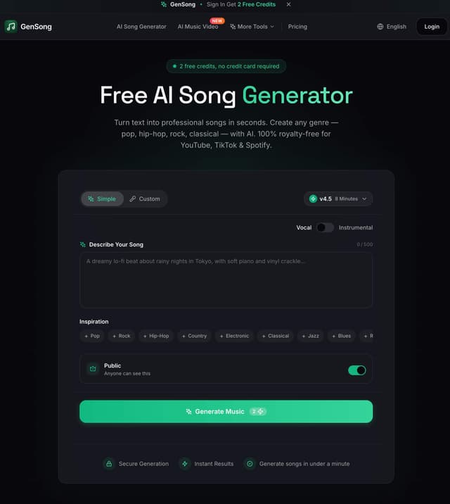 GenSong screenshot 2