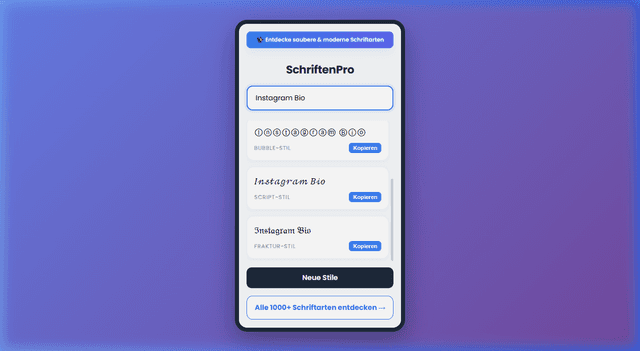 Schriften pro screenshot 2