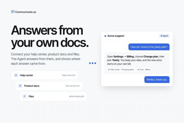 Communicate screenshot 1