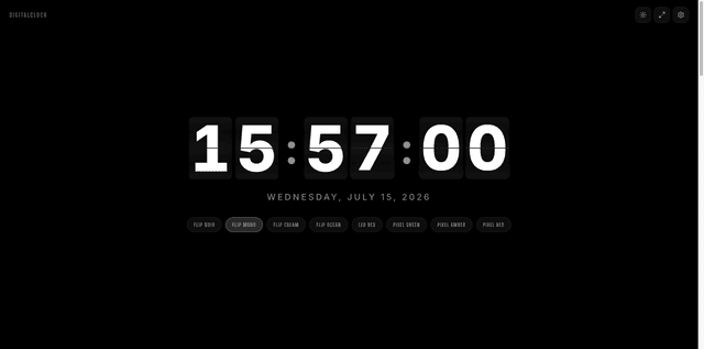 Digital Clock Online screenshot 1