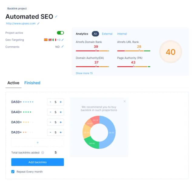 UpSEO - SEO as a Service for Small Businesses screenshot 3