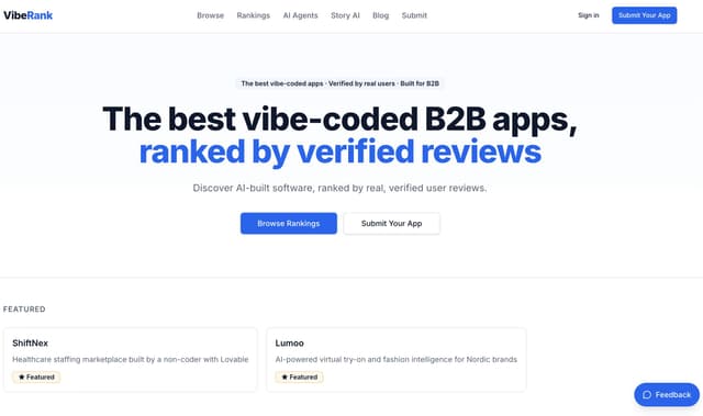 VibeCodeApps screenshot 1