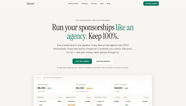 Sponsee App screenshot 1