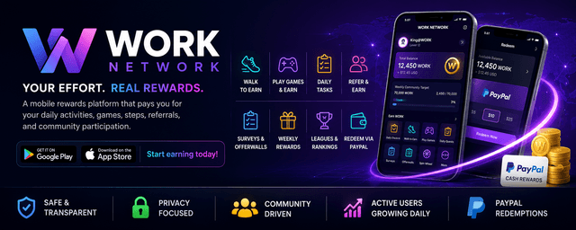 WORK Network | Mobile Rewards App & Walk to Earn screenshot 3