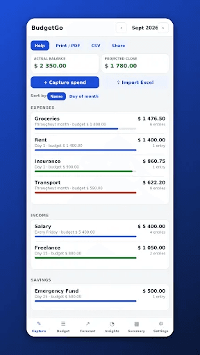 BudgetGo screenshot 3