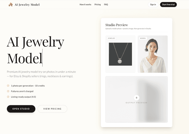 AI Jewelry Model screenshot 1