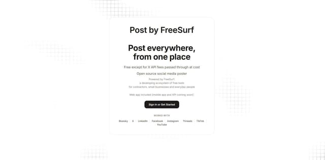 Post by FreeSurf screenshot 1
