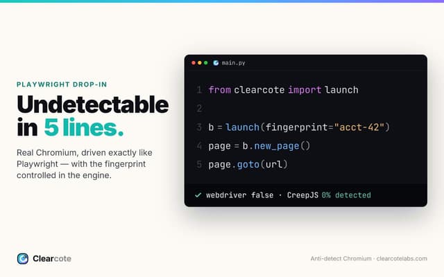 Clearcote screenshot 1