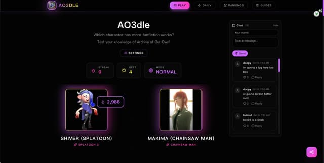 ao3dle screenshot 1