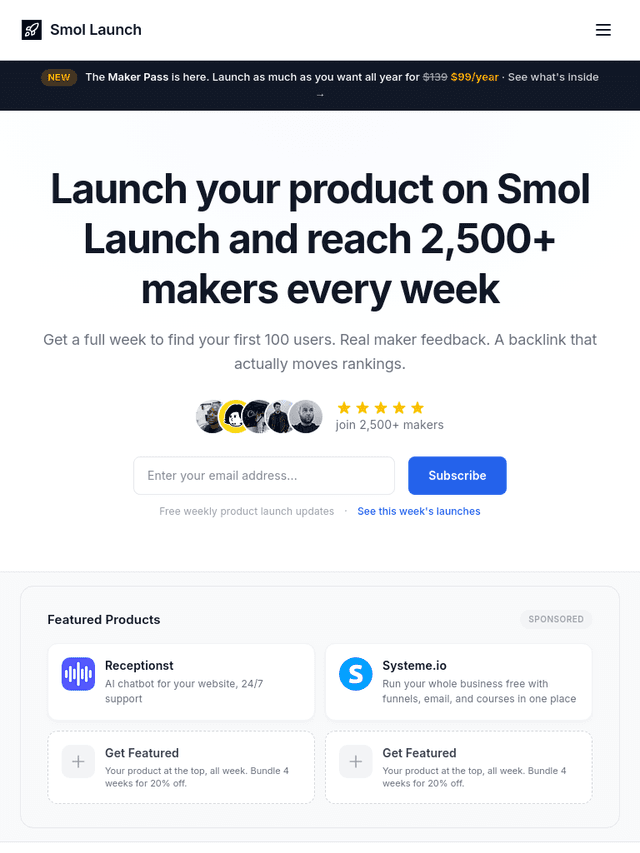 Smol Launch | Weekly Product Launches screenshot 2