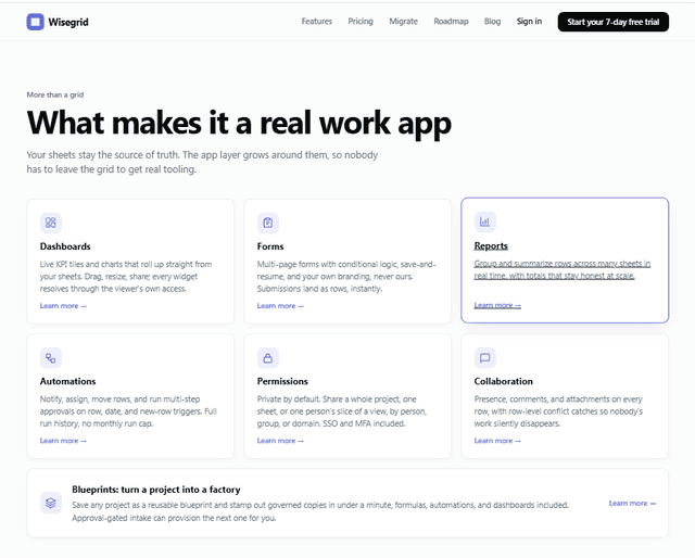 Wisegrid screenshot 2