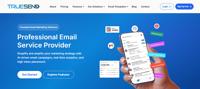 TrueSend :- Email Marketing Platform screenshot 1