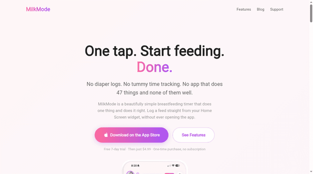 MilkMode screenshot 1