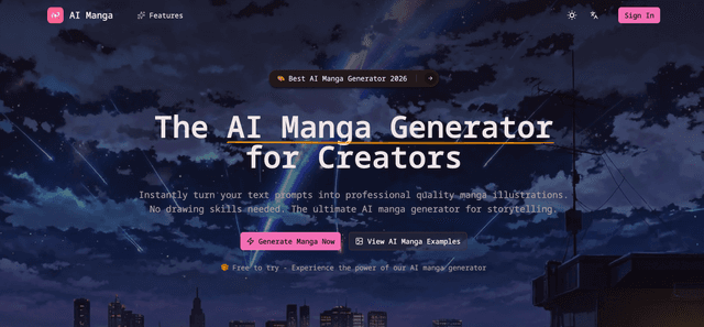 AI manga generator screenshot 1