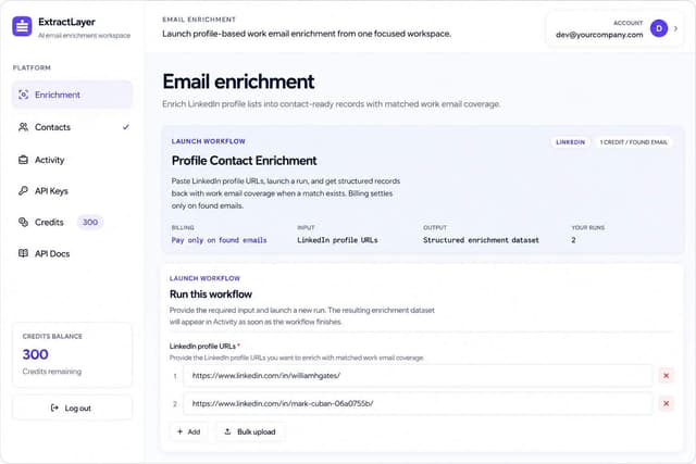 ContactLayer.io screenshot 1