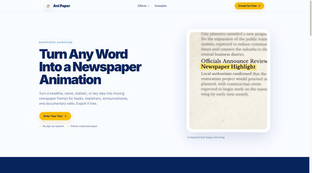 Free Paper Animator - Create Paper Animations | Ani Paper screenshot 2