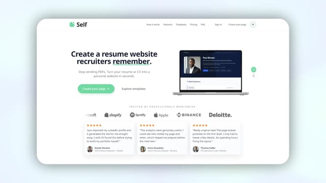 Self (self.cv) screenshot 1