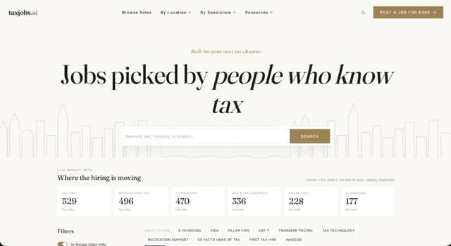 taxjobs.ai screenshot 1