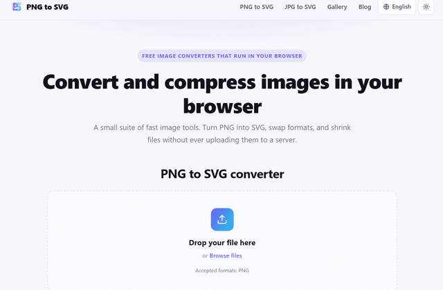 PNG to SVG Converter screenshot 1