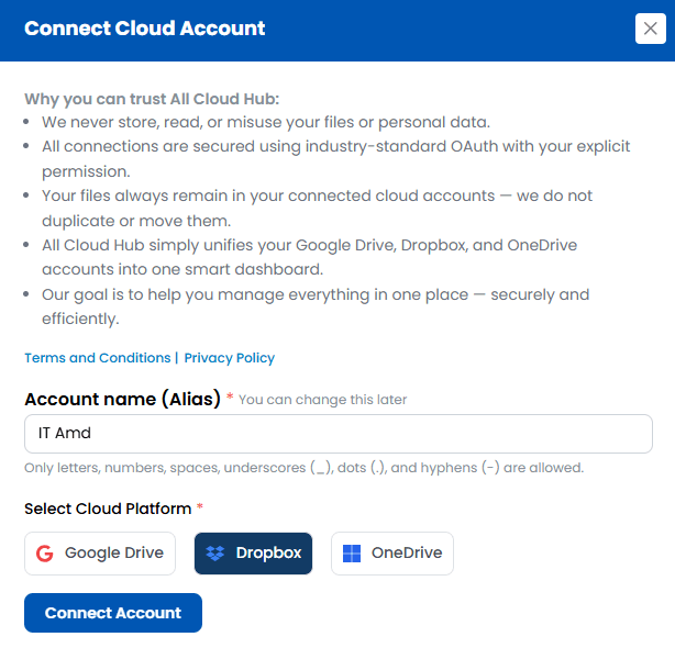 All Cloud Hub screenshot 2