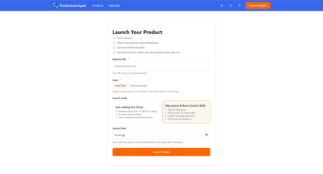 ProductLaunchpad.app - Launch Your Product to Early Adopters screenshot 4