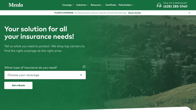 Menlo Insurance MCP screenshot 1