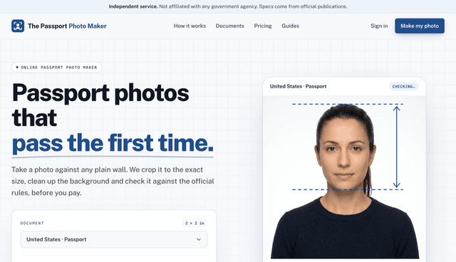 The Passport Photo Maker screenshot 1