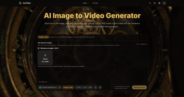 Seedance 2.5 AI Video Generator for Text & Image | SeeVideo screenshot 2