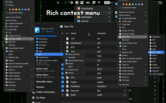 ‎Menuist: Right-Click & MenuBar App screenshot 1