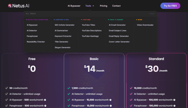 Netus AI | AI Content Detector & AI Bypasser screenshot 3