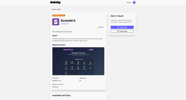 Adsly screenshot 2