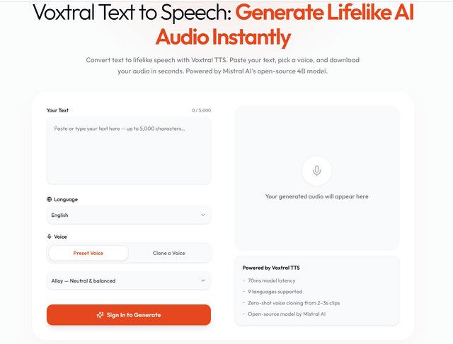 Voxtral TTS screenshot 2