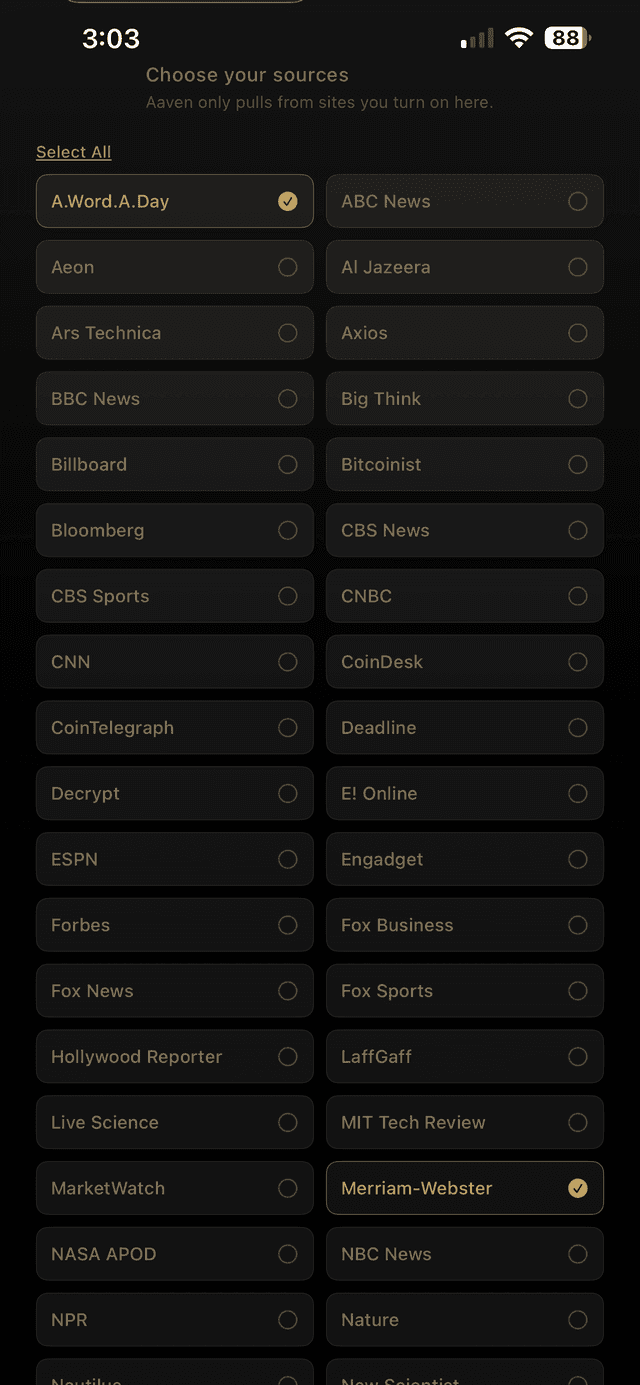 Aaven — News & Audio screenshot 2