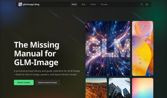 GLM-Image Blog screenshot 1