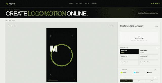 MOTN Logo Motion Maker screenshot 1