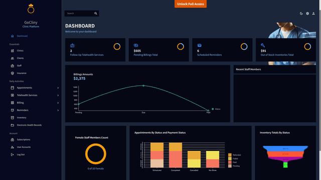 GoCliny screenshot 1