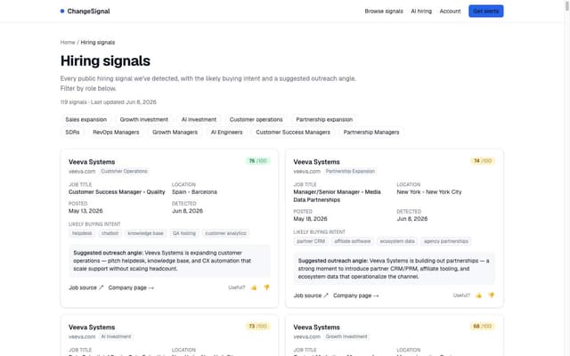 ChangeSignal screenshot 2