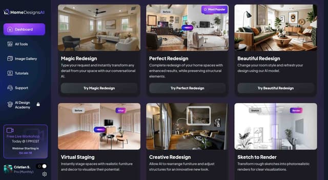HomeDesignsAI screenshot 1
