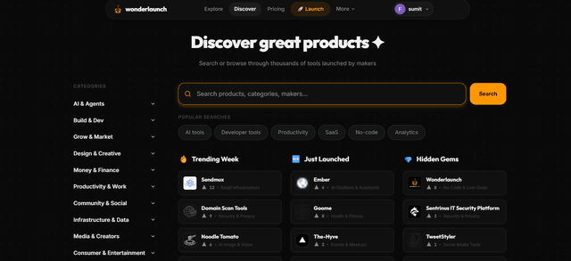 WonderLaunch | Get seen. Get users. Get feedback. screenshot 3