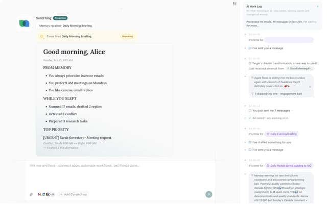 SureThing.io screenshot 1
