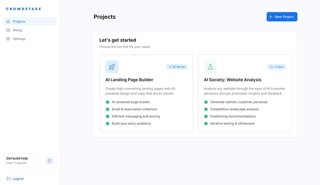 Crowdstake AI screenshot 2