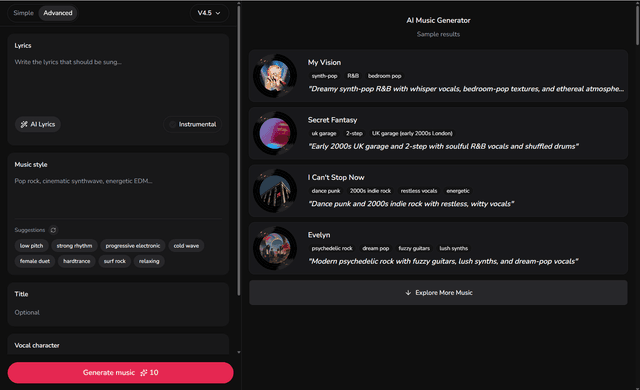 LumiMusic screenshot 1