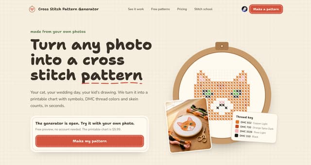 Cross Stitch Pattern Generator screenshot 1