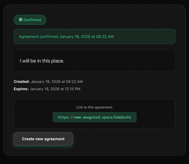 WeAgreed screenshot 1