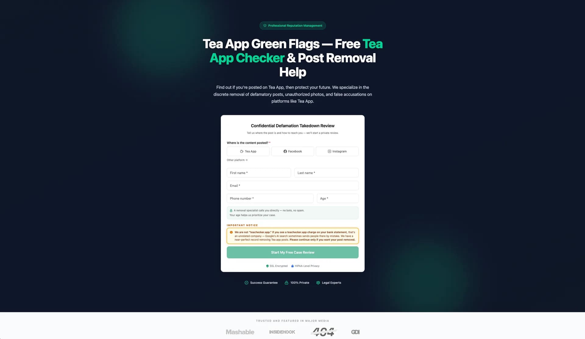 Free Tea App Checker screenshot 1