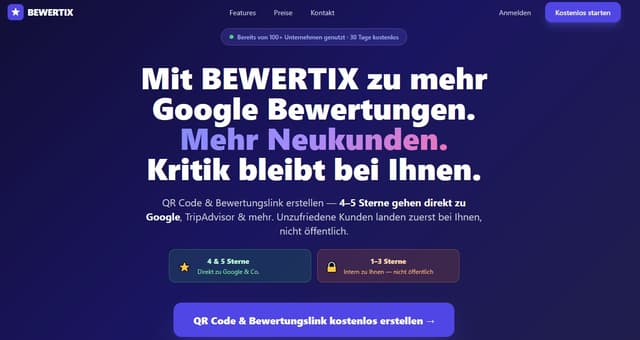 BEWERTIX screenshot 1
