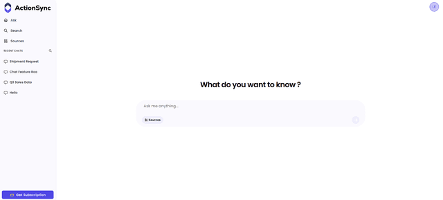 Action Sync | Enterprise AI That Understands Context & Acts screenshot 1