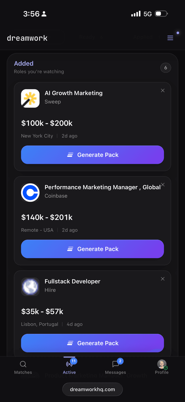 Dreamwork — The fastest path to tech jobs. screenshot 4