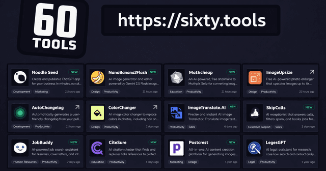 Sixty Tools screenshot 1