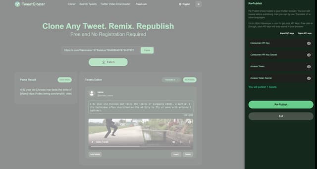 TweetCloner - Free X Clone, Remix and Republish Tool screenshot 6